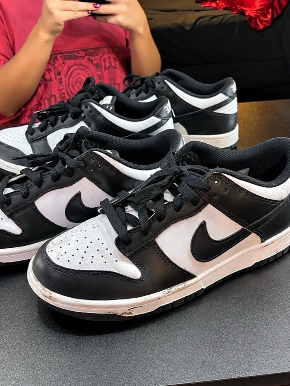 Nike Dunk Low Retro White Black Panda Sneakers